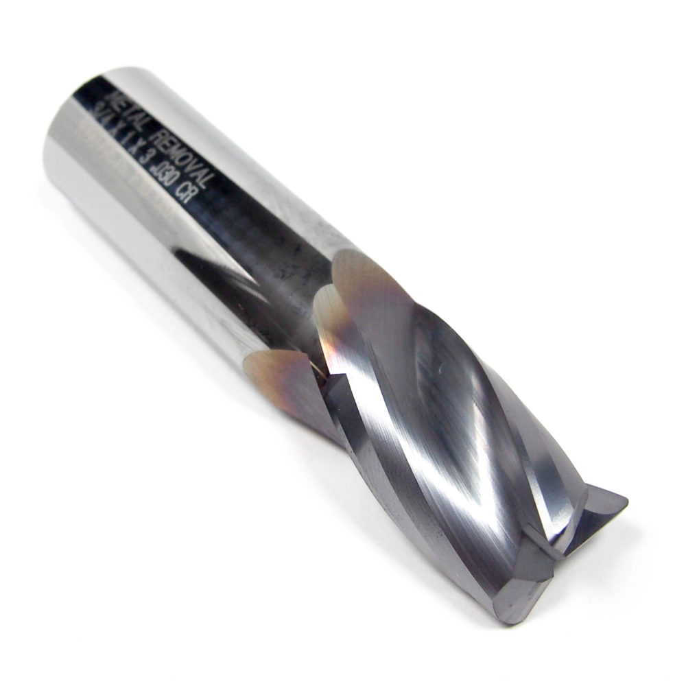 KENNAMETAL Carbide Corner Radius End Mill 1/2 3FL 0.030 Radius 4115398 KENNAMETAL Carbide Corner Radius End Mill 1/2 3FL 0.030 Radius 4115398