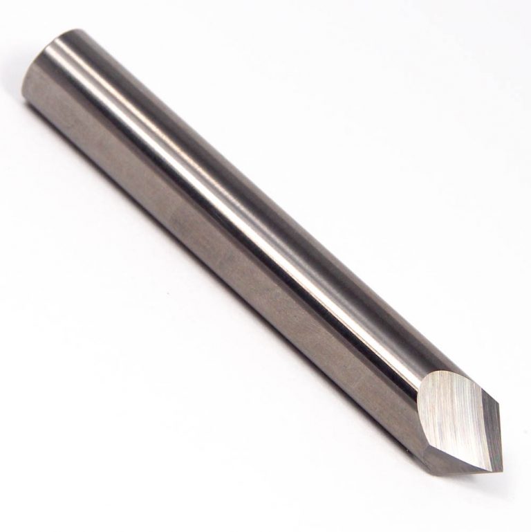 KEO® 909 Solid Carbide Chamfer Mill, Double End, 90°, 1/2 Body, 2 Flutes, Uncoated - ARCH Cutting Tools