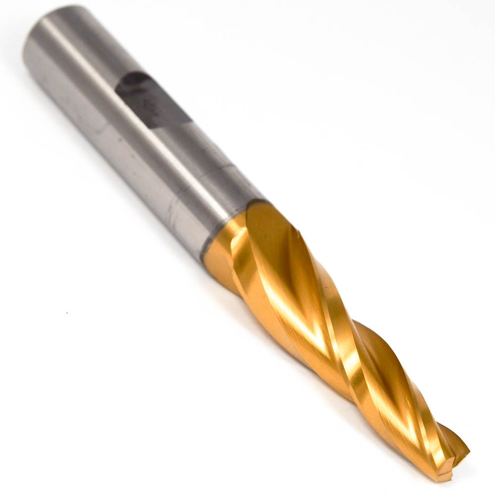 Tapered End Mill 1/4″ 5° 3FL HSS TiN CTE-O-406-TiN - Dan's Discount Tools