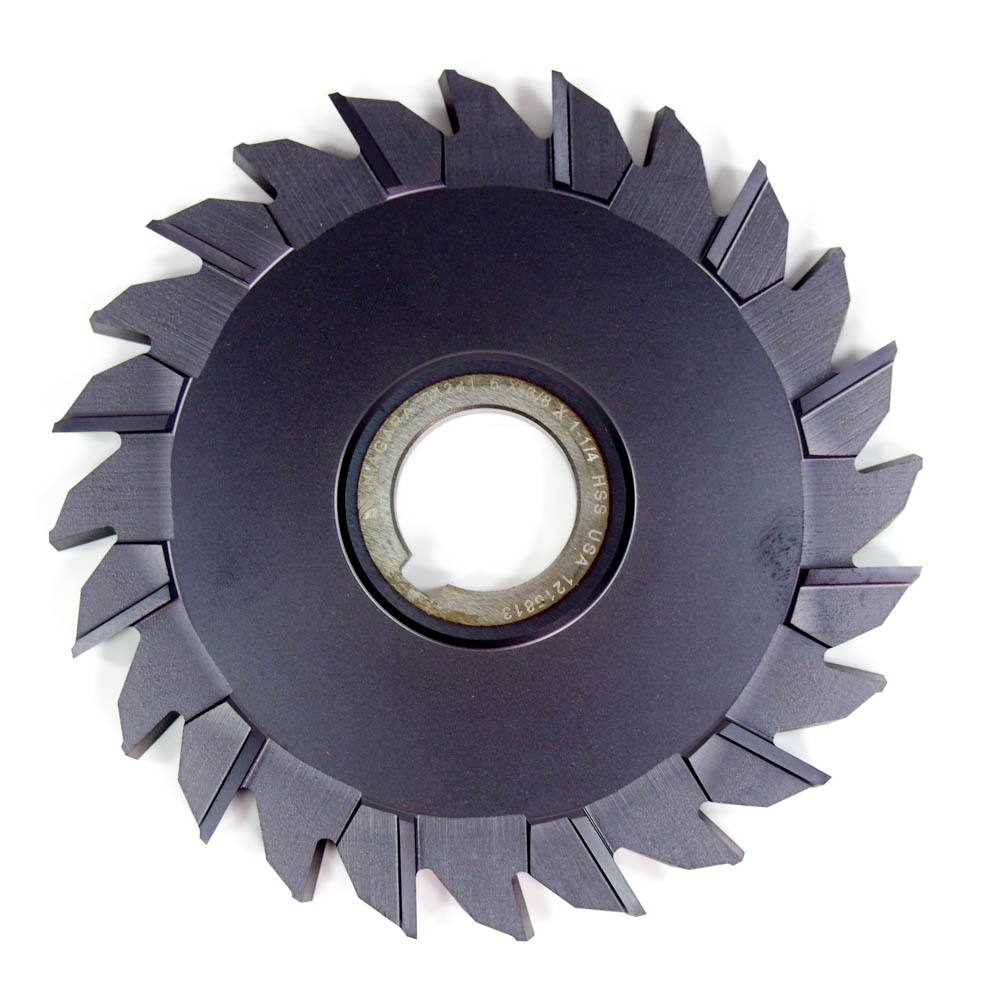 6" x 3/8" x 1-1/4" Staggered Tooth Side Milling Cutter NIAGARA 84281