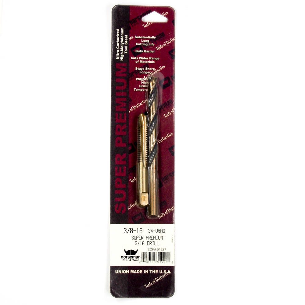 516 Drill And 38 16 Tap Combo Norseman 51927