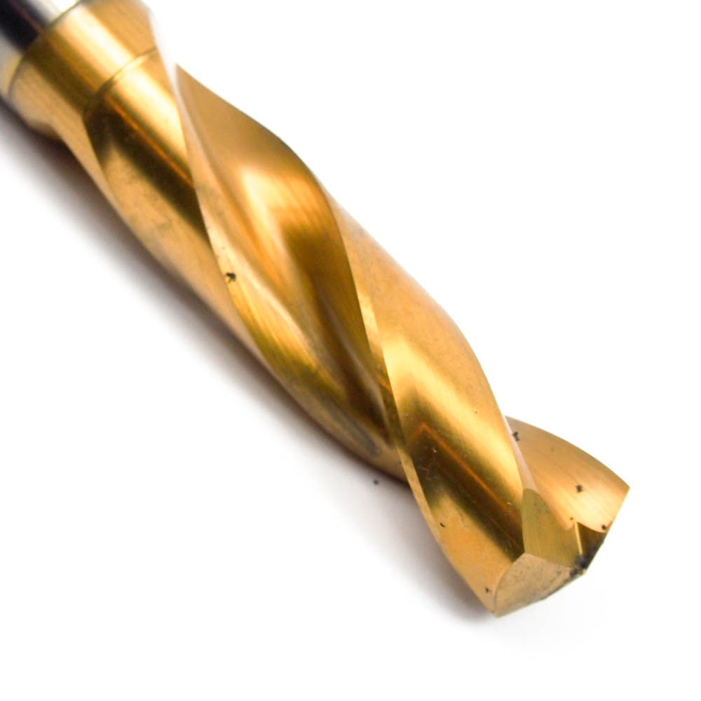 GUHRING 15.87mm Carbide Screw Machine Drill Bit TiN Coating 3XD