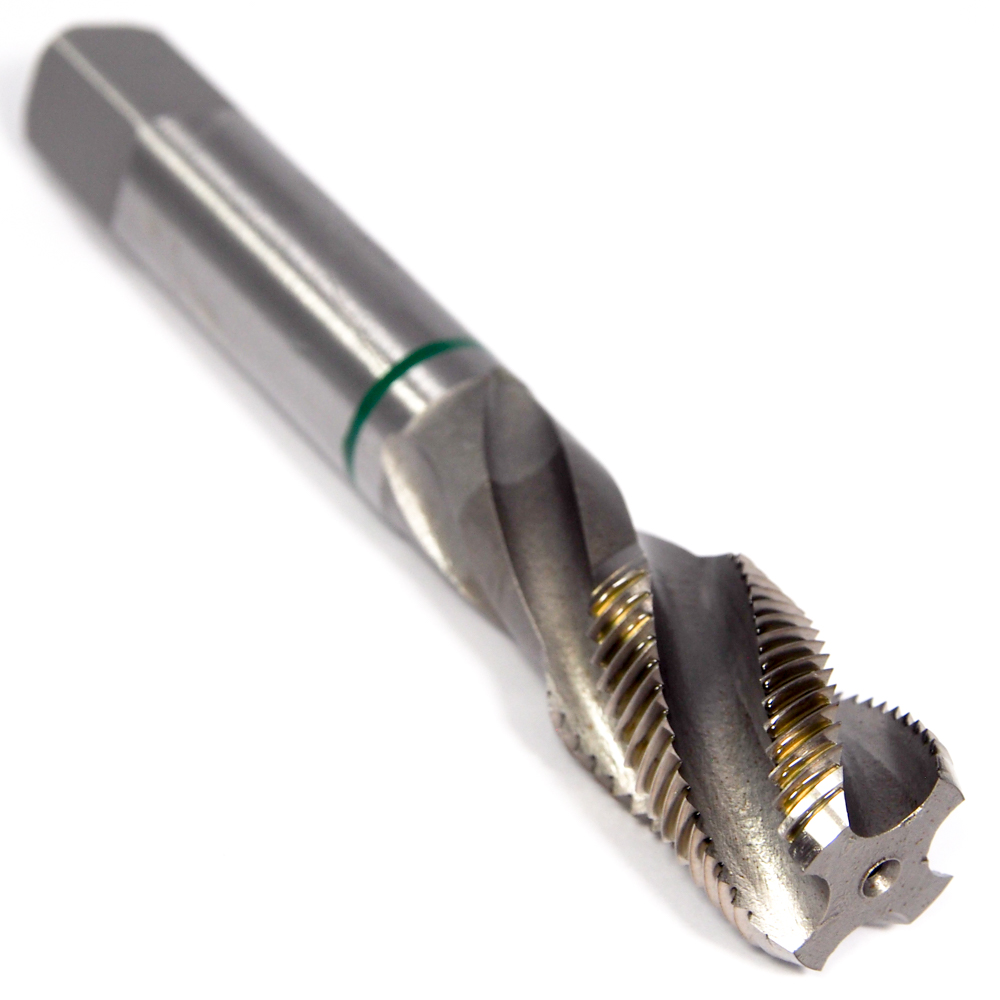 3/8-24 UNF Modified Bottoming Spiral Flute Tap 3FL 2B Oxide Vanandium HSS 