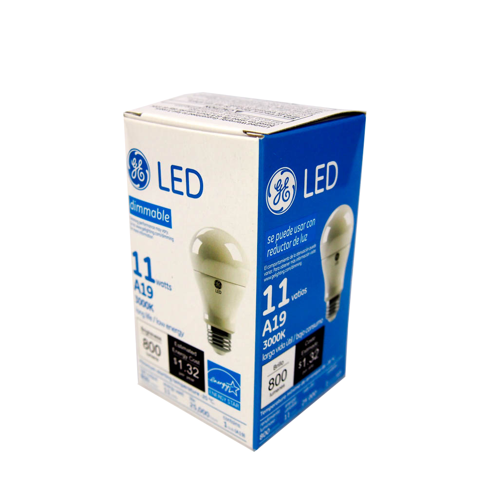 Dezelfde tegenkomen noodsituatie GE Lighting LED11DA19/830 A19 11 Watt LED Lamp