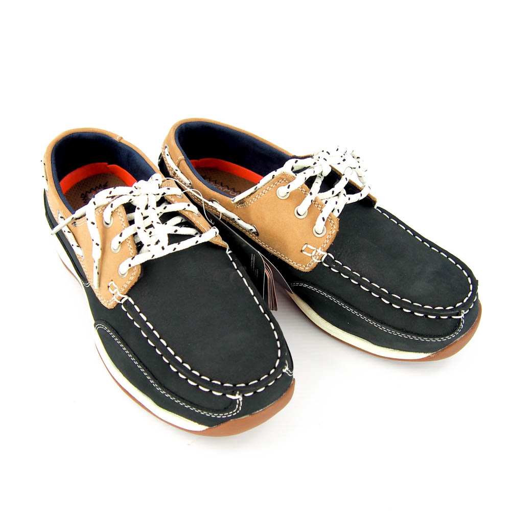 rockport steel toe boat shoes