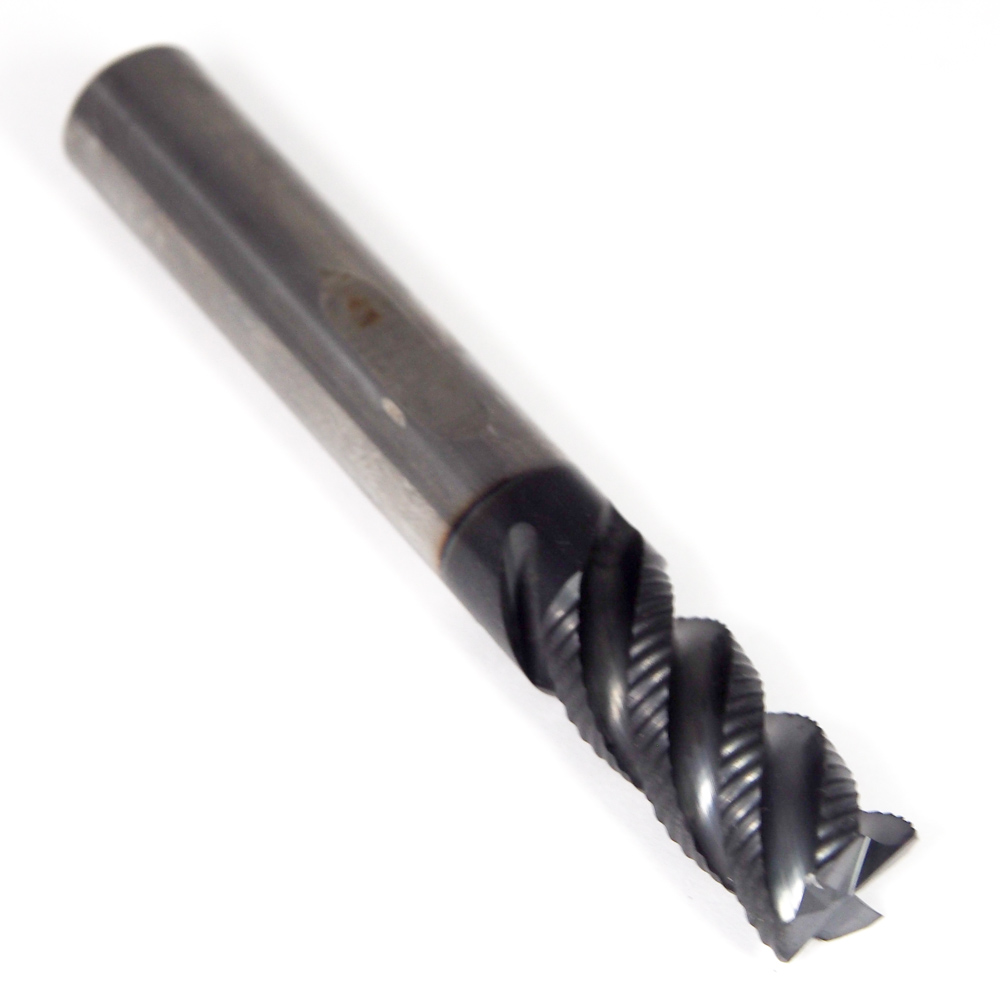Iscar 5621694 Carbide Roughing End Mill 1/2" 4FL TiAlN 45° 