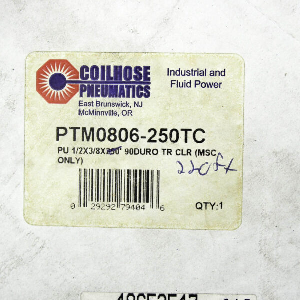 Coilhose Pneumatics PTM0806-250TC