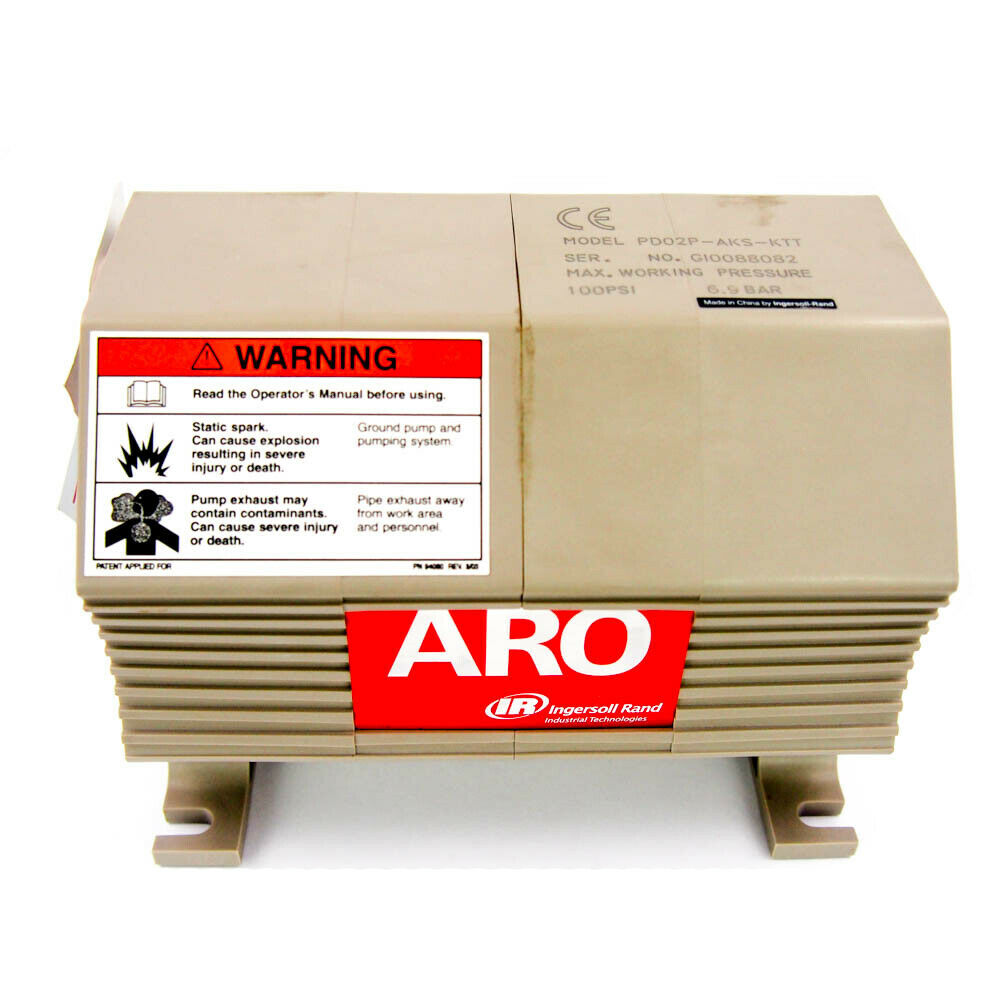 IR ARO 1/4" Non-Metallic Air Operated Diaphragm Pump 100 psi PD02P-AKS-KTT 