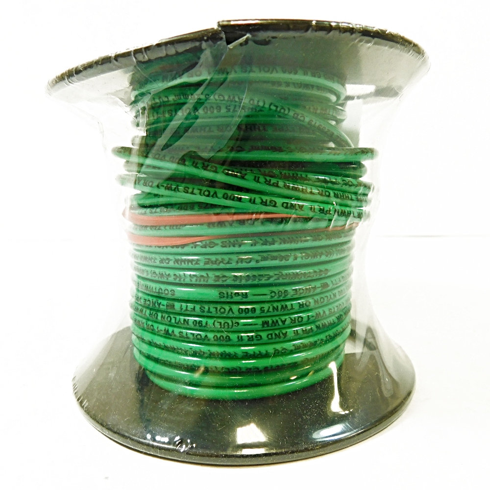 Southwire 11599817 Solid Building Wire 10 Gauge 600v THHN 50 FT Green for sale online 