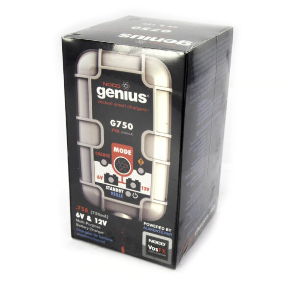 NOCO G750 Genius 6V/12V .75A UltraSafe Smart Battery Charger