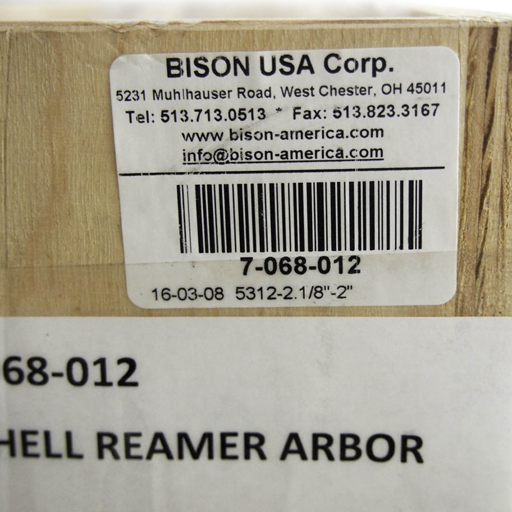 Bison 7 068 012 Shell Reamer Arbor 2 1 8 To 2 Reamer Compatibility