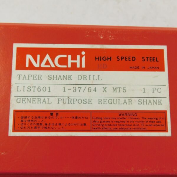 Nachi LIST601 1-39/64" Taper Shank Drill
