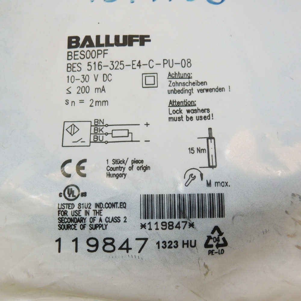 BALLUFF BES 516-325-E4-C-PU-03 Inductive Sensor Proximity Switch Bero 
