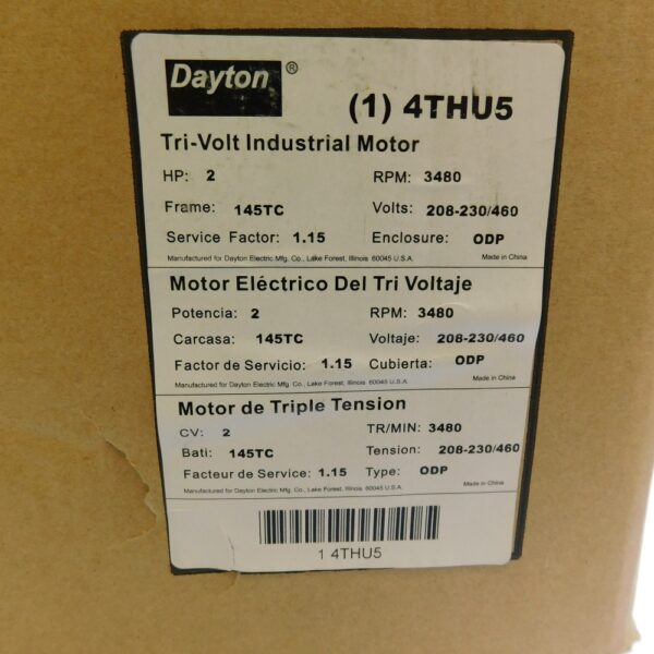 Dayton 4THU5 Motor