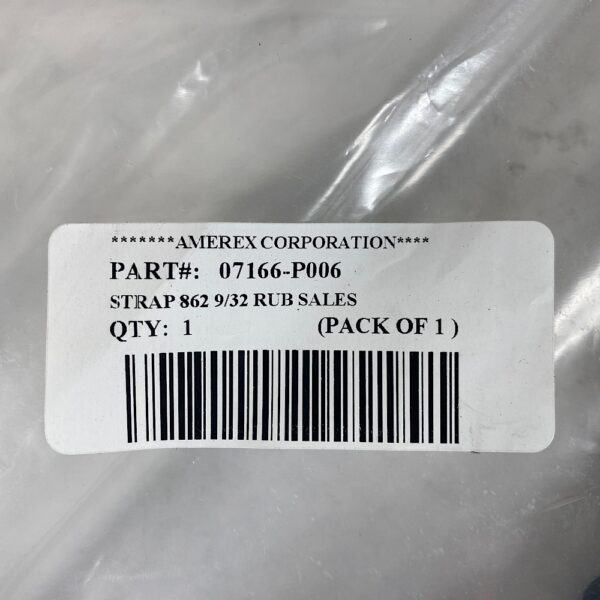 Amerex 07166-P006 Rubber Metal Retention Strap