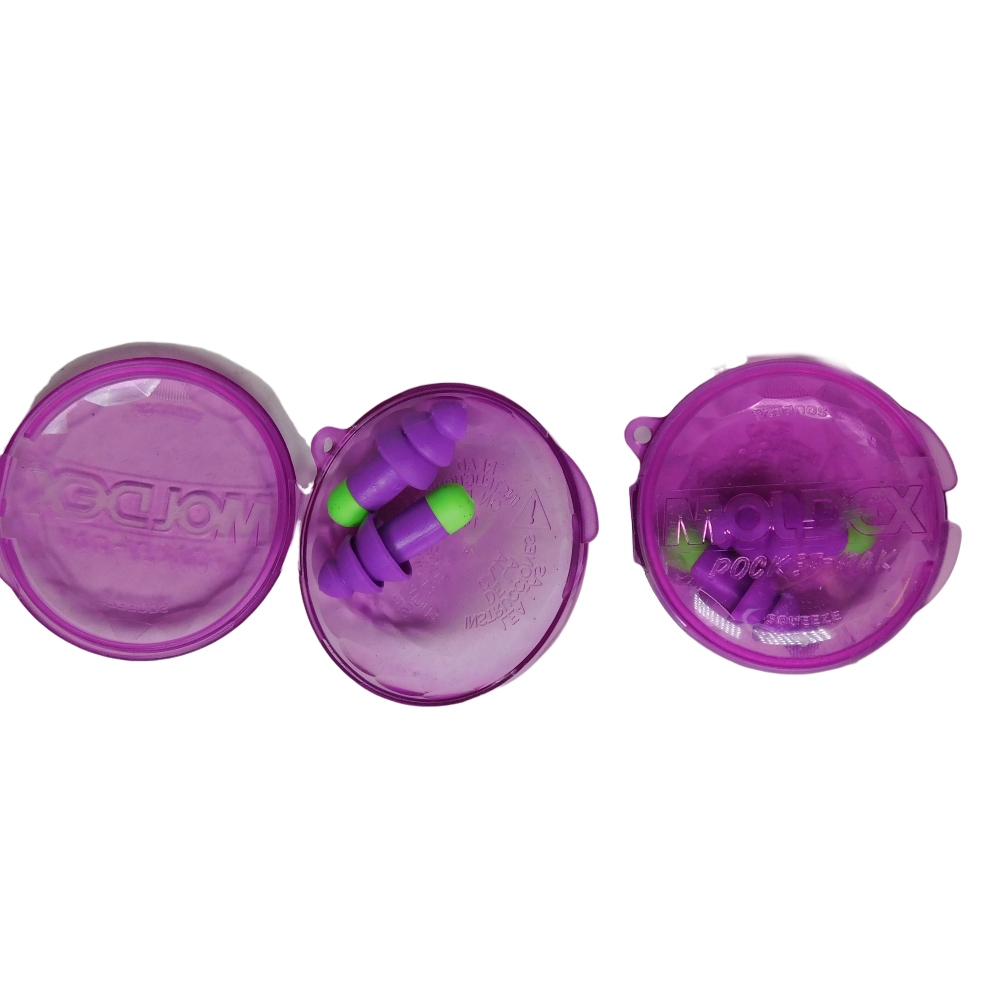 Box of 50 Uncorded Reusable Earplugs MOLDEX 6450 27 Decibel Reduction 
