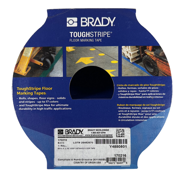 Brady 170216 Social Distancing Marking Tape