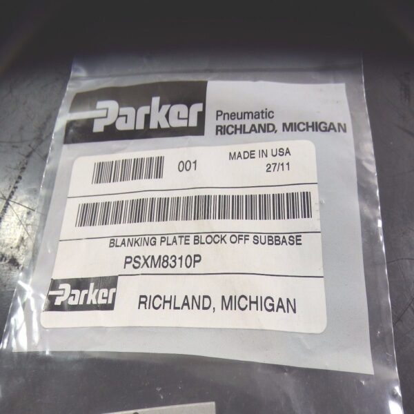 Parker PSXM8310P XM Soleniod Valve Manifolds Blanking Plate