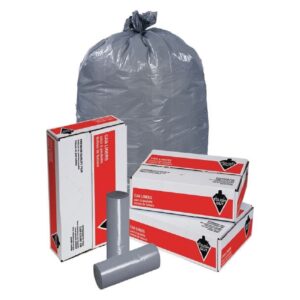 TOUGH GUY 4YPA9 56 gal. Super Heavy Duty Trash Bags (100 Bags)