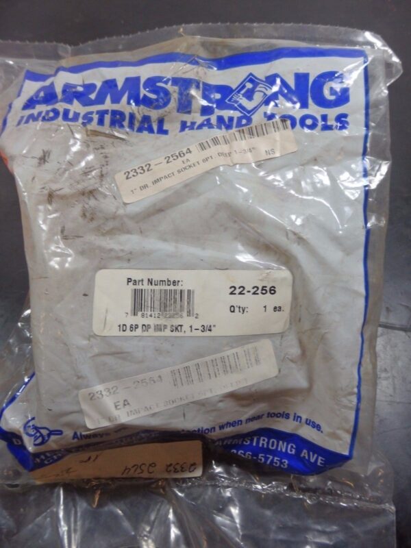 Armstrong 22-256 1" x 1-3/4" Deep Impact Socket