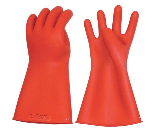 Salisbury E011R/8H 8-1/2 Red Rubber Lineman Gloves
