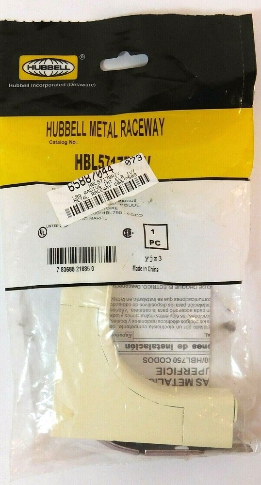 Hubbell HBL5717BRIV 3.33" x 3.33" x 0.91" Steel Raceway