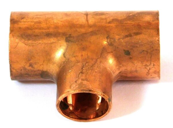 Mueller W 04007 1/2" x 1/2" x 3/8" Wrot Copper Reducing Tees (Pack of 4)