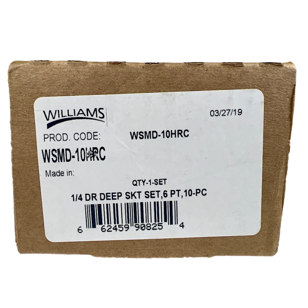 Williams WSMD-10HRC Socket Set