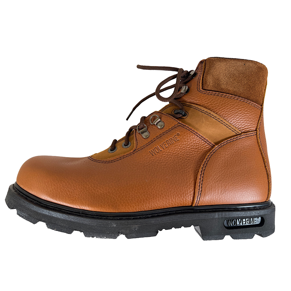 Wolverine W04013 Leather Steel Toe 6 Ankle Men s Size 14 Work