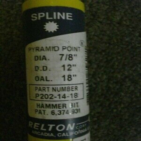 Relton P202-14-18 7/8" x 18" Pyramid Point Hammer Bit