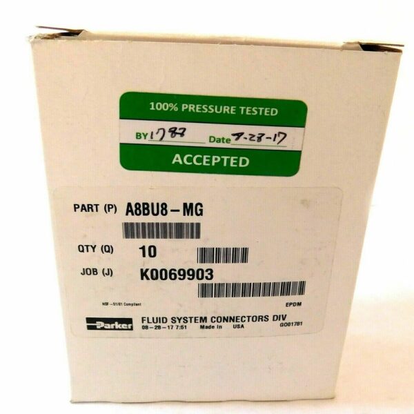 Parker A8BU8-MG Fittings