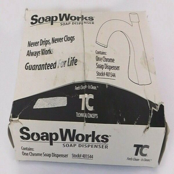 SoapWorks 401544 Chrome Manual Hand Soap Dispenser