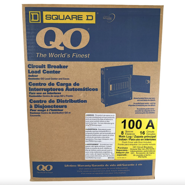 Square D QO816L100DFCU Load Center