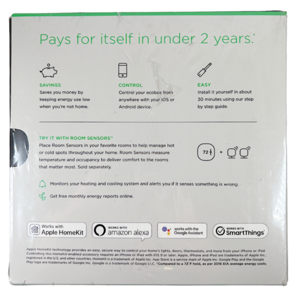 Ecobee 3 Lite EB-STATE3LT-02 Thermostat