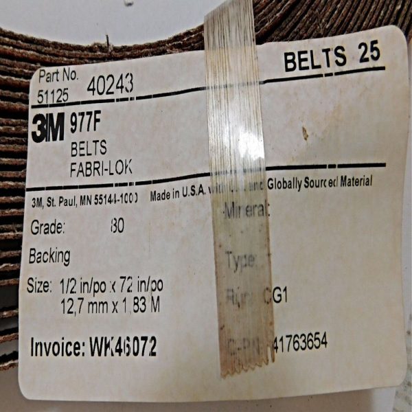 3M 51125-40243 Abrasive Belt