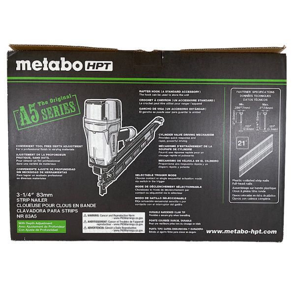 Metabo HPT NR83A5 Nailer