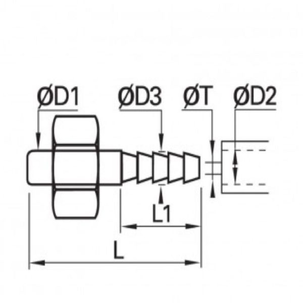 Legris 0165 06 08 Compression Fittings