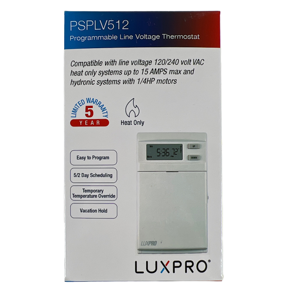 LuxPro PSPLV512 Thermostat