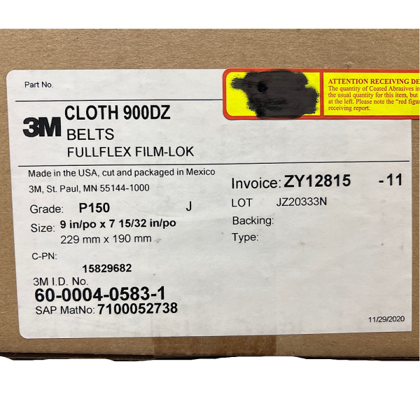 3M 7100052738 Cloth Belts