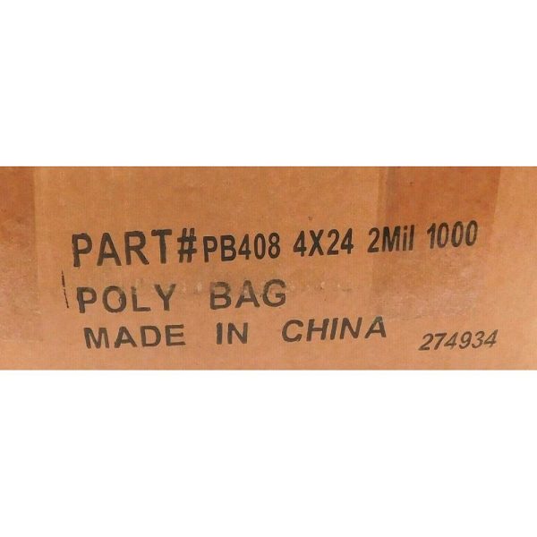 Partners Brand PB408 Poly Bag