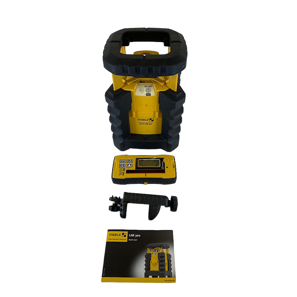 Stabila Laser Lar 300 SelfLeveling Full Set Rotary Laser Kit Dan