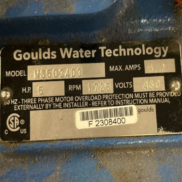 Goulds WS5034D3 Sewage Pump