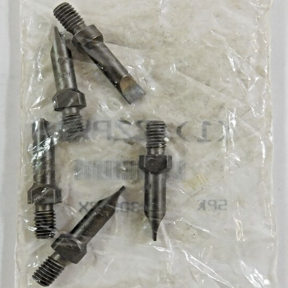 Apex 309-3X-5PK 1/4"-24 S2 Steel Slotted Screw Shank Drive Bits (Pack of 5)