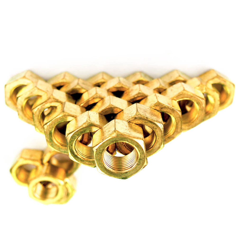 Fastenere 31161727 3 4 16 X 3 4 X 41 64 16 TPI Brass Hex Nuts Pack fastenere-31161727-3-4-16-x-3-4-x-41-64-16-tpi-brass-hex-nuts-pack